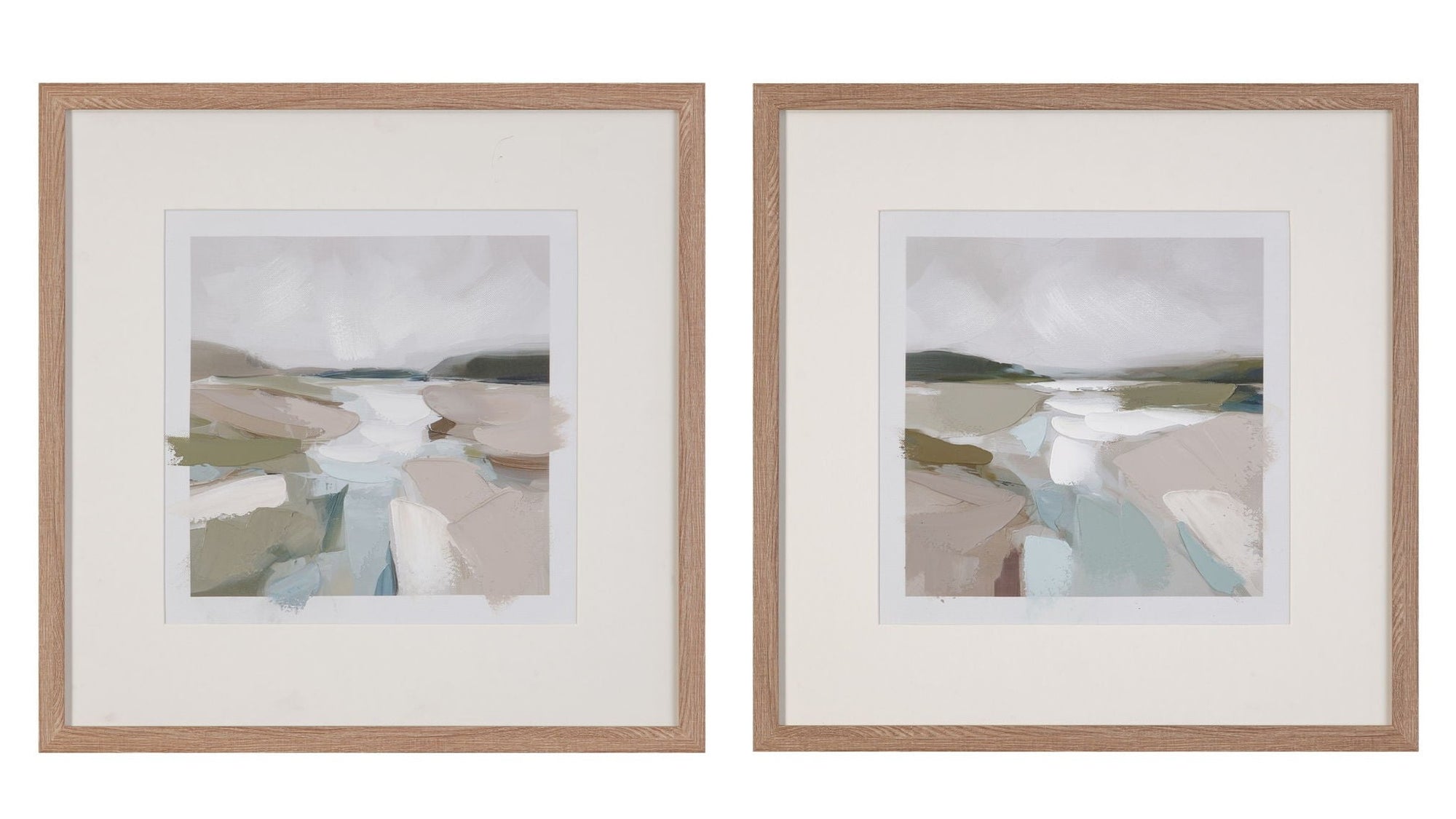 Stillwater - Framed Canvas Set of 2 - Natural