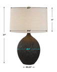 Levee - Satin Table Lamp - Black