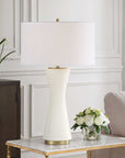 Ridgeline - Matte White Table Lamp - White