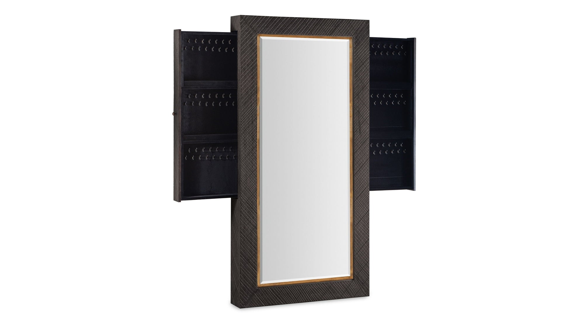 Big Sky - Floor Mirror With Jewelry Storage - Dark Gray