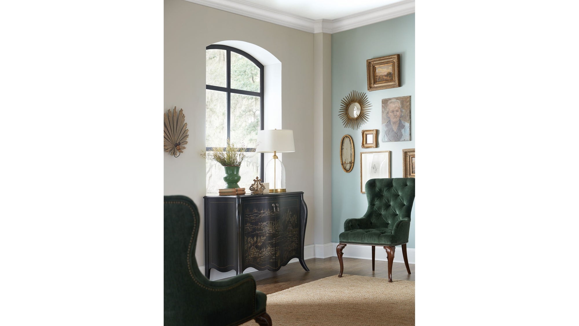 Charleston - Host Chair Set of 2 - Green