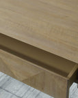 Aristotle - Natural Wood Modern Desk