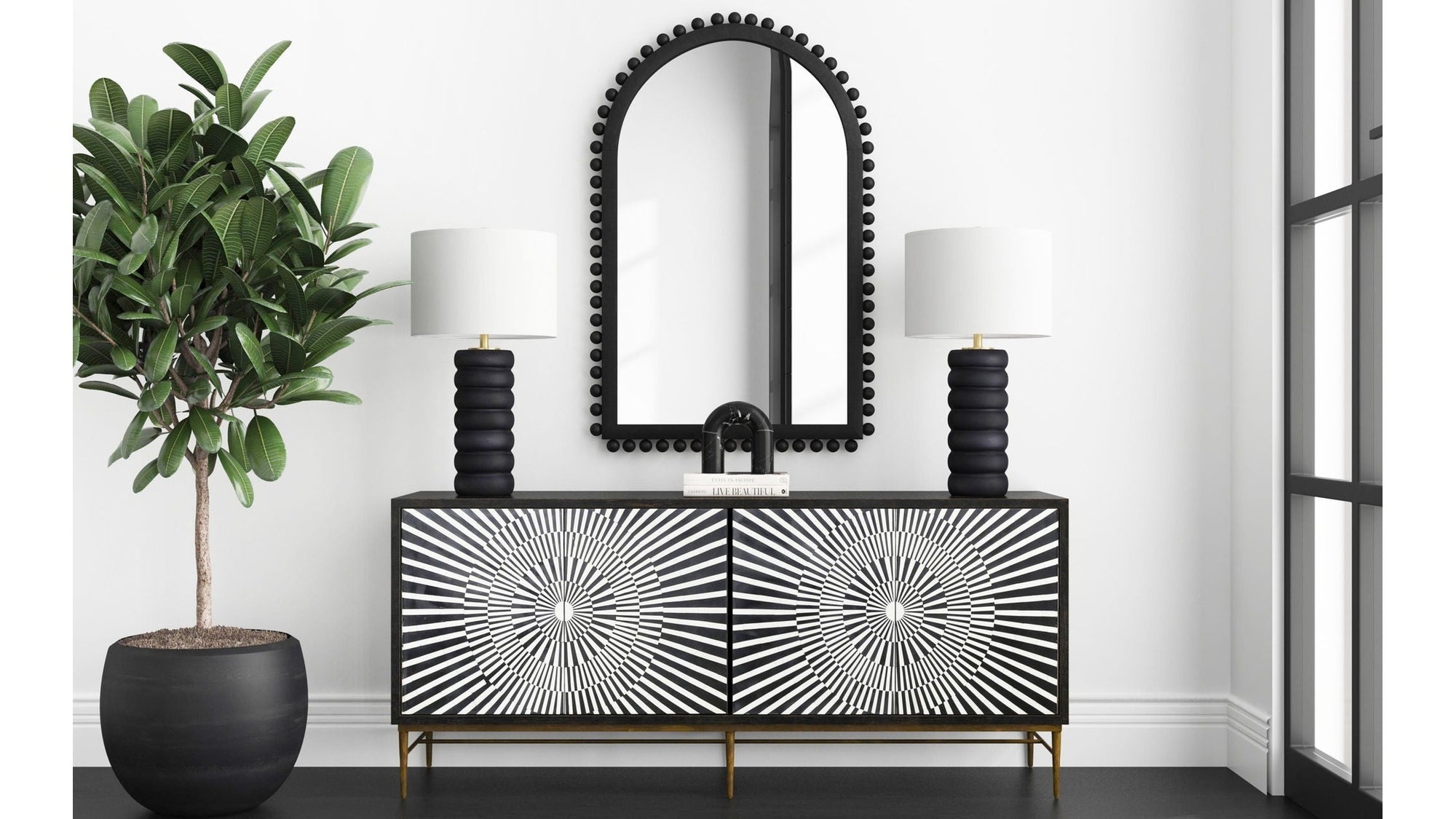 Pareena - Table Lamp - Black