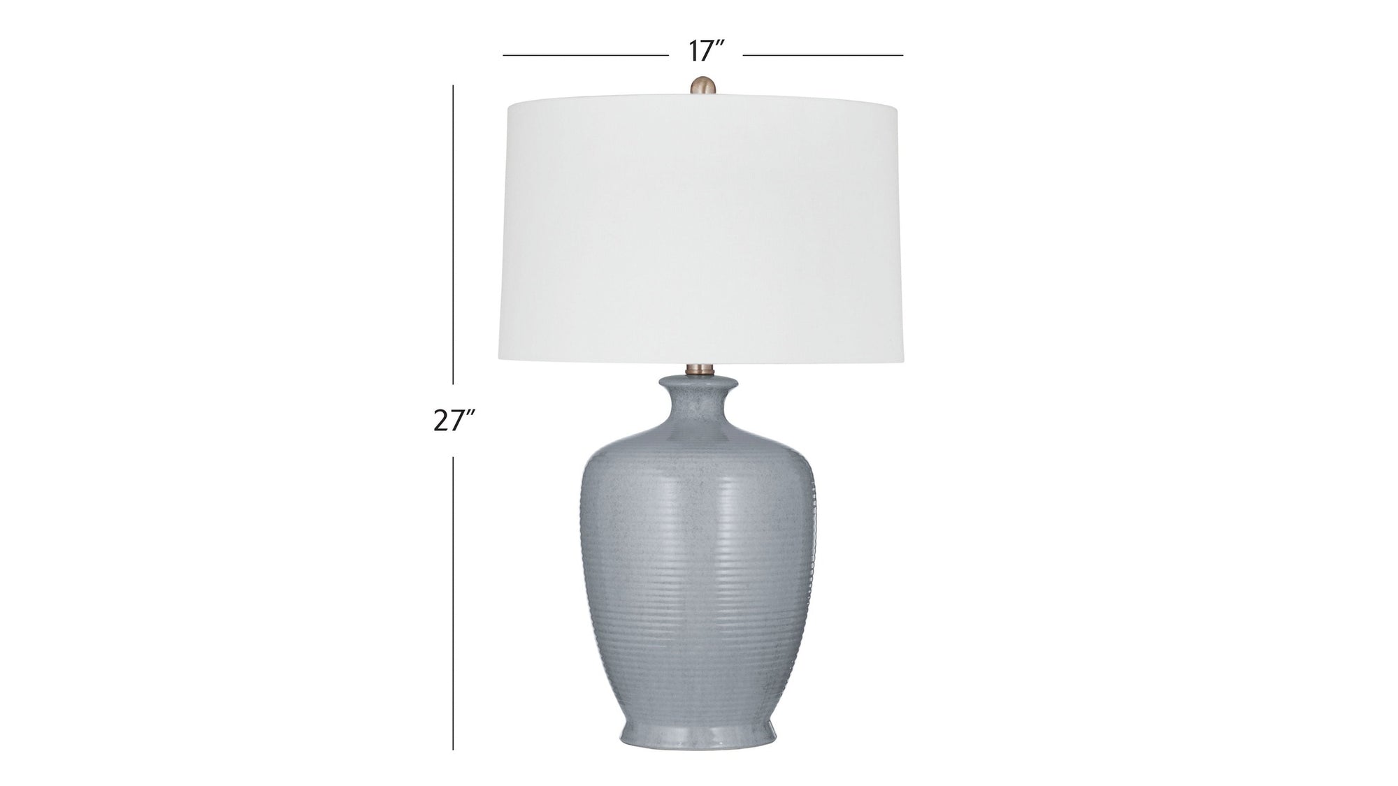 Justice - Table Lamp - Light Gray