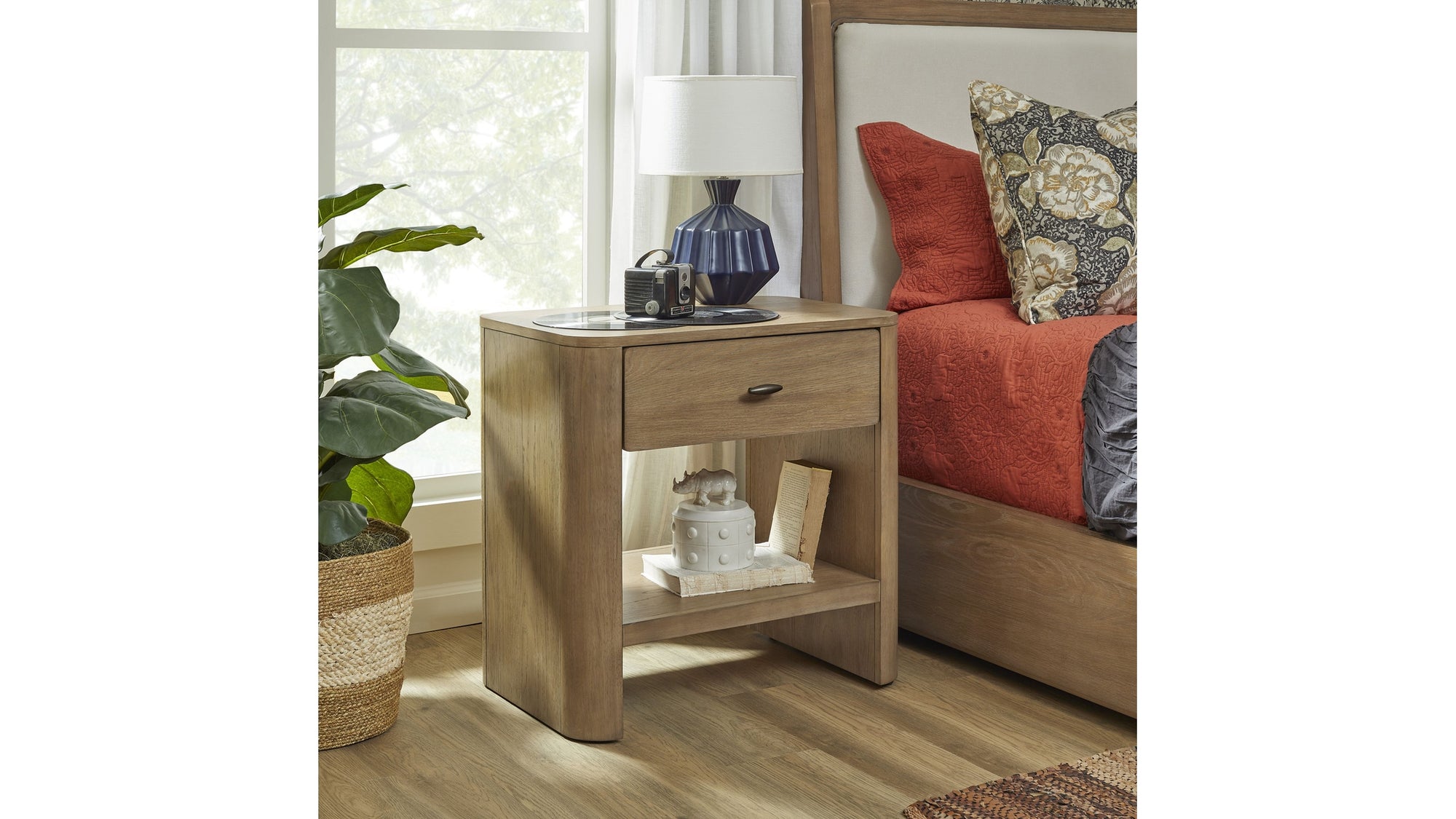 Normandy - Open Nightstand - Light Brown
