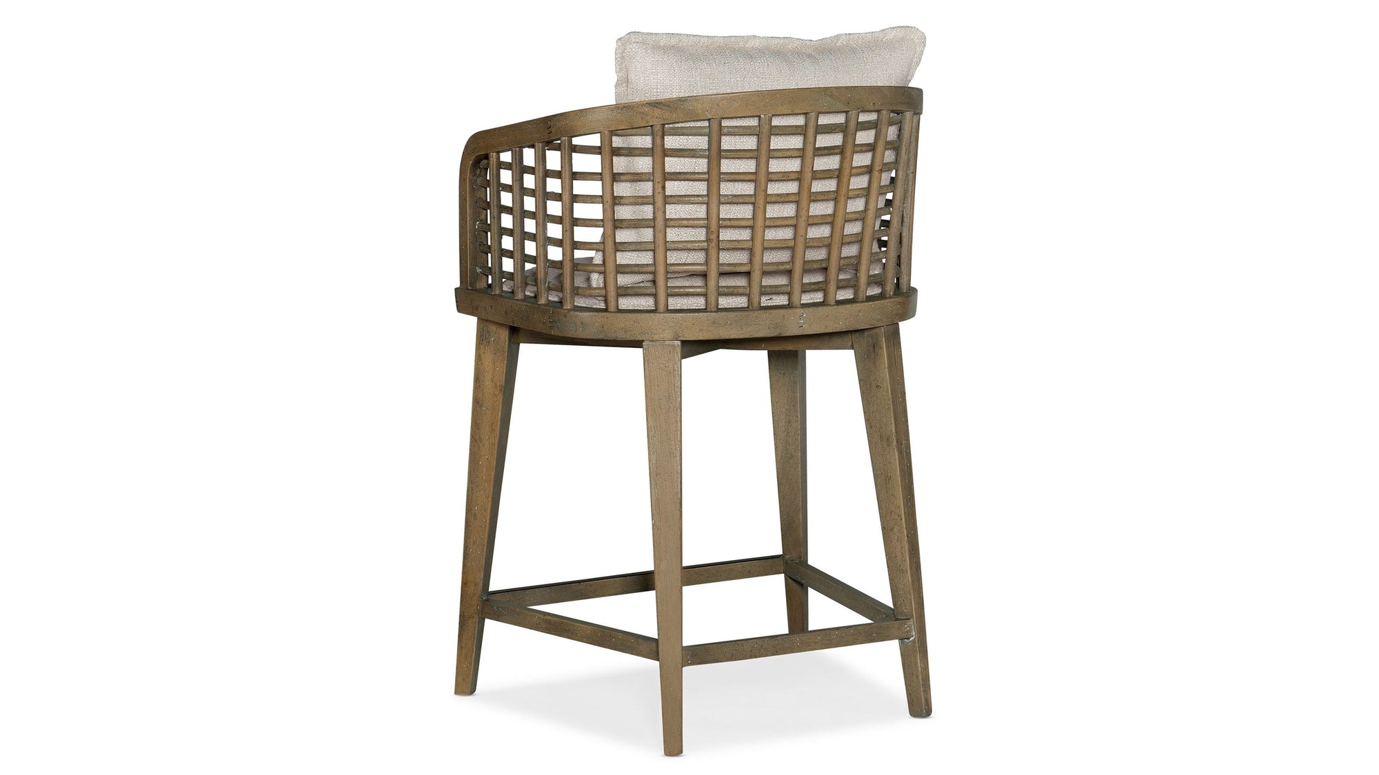 Surfrider - Sundance Barrel Back Counter Stool - Beige / Light Brown