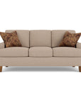 Moxy - Fabric Sofa, T-Shaped Seat Cushion, Rounded Mailbox Arms