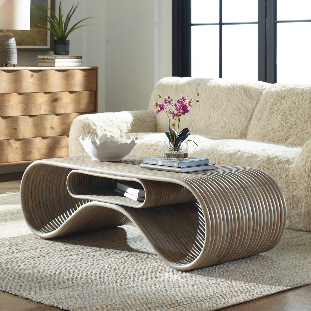 Montrose - Rattan Coffee Table - Light Brown