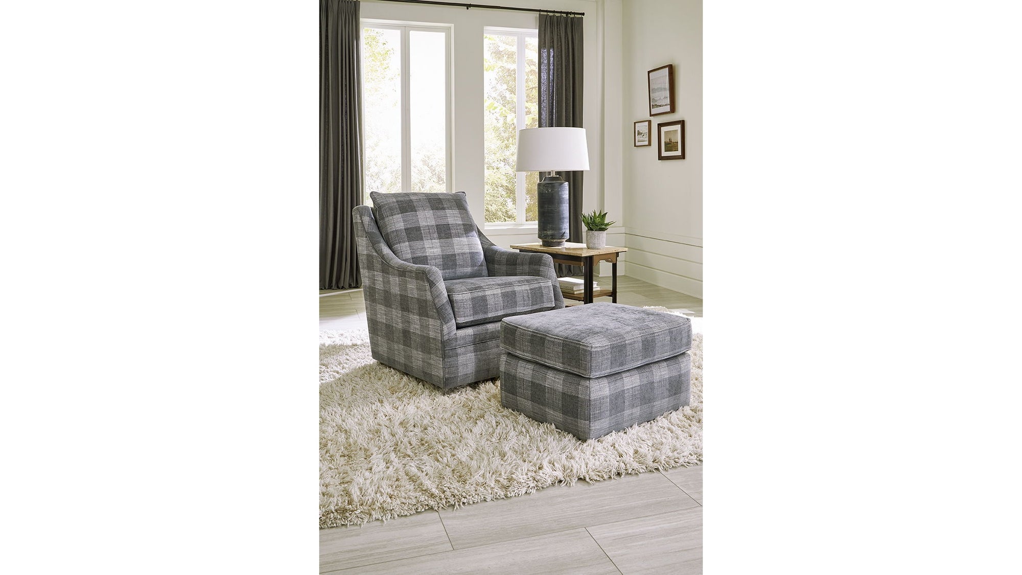 Nessa - Fabric Swivel Glider