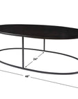 Coreene - Oval Coffee Table - Black