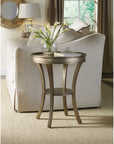 Sanctuary - Round Mirrored Accent Table - Visage