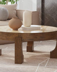 Canyon - Cocktail Table - Espresso / Travertine