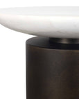 Olso - Outdoor Accent Table - Bronze / White