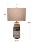 Comanche - Crackle Table Lamp - White