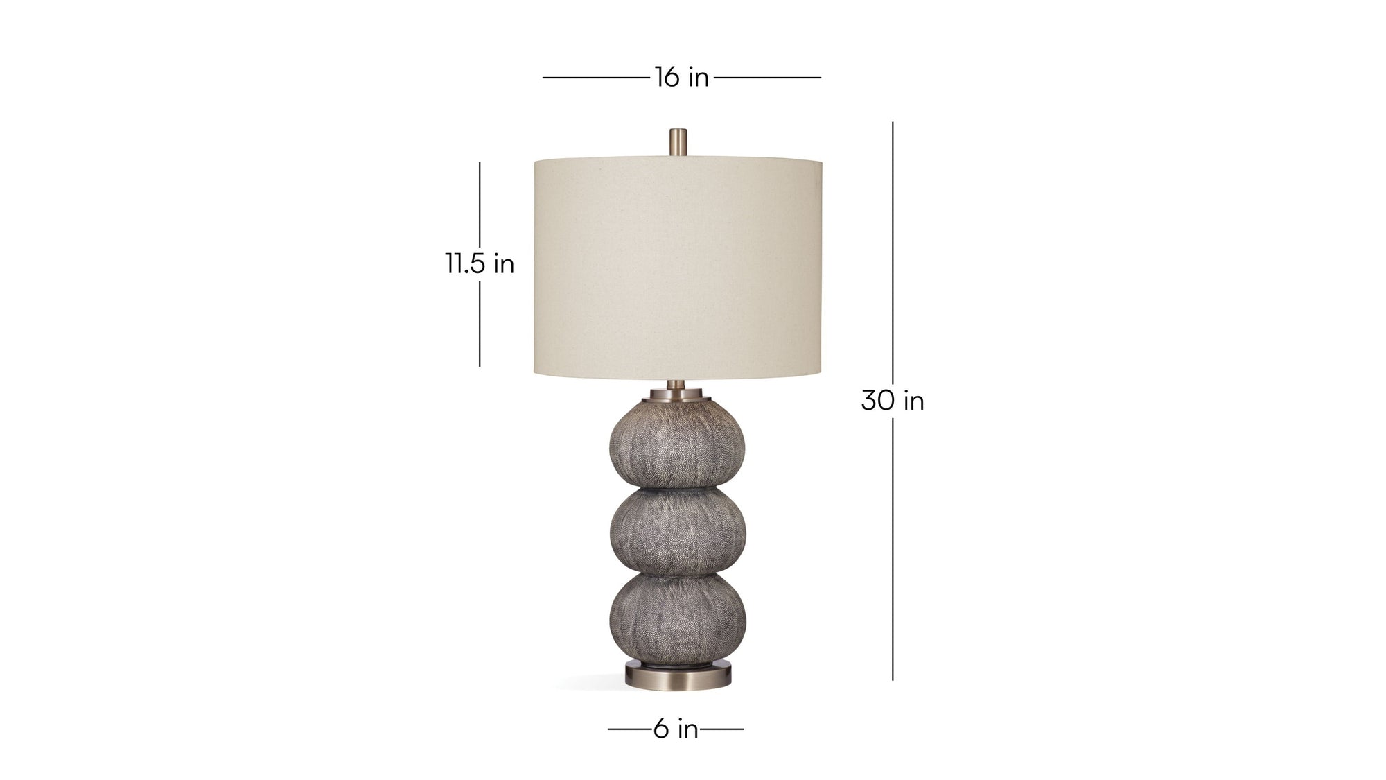 Jed - Table Lamp - Gray