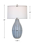 Veston - Blue Glaze Table Lamp