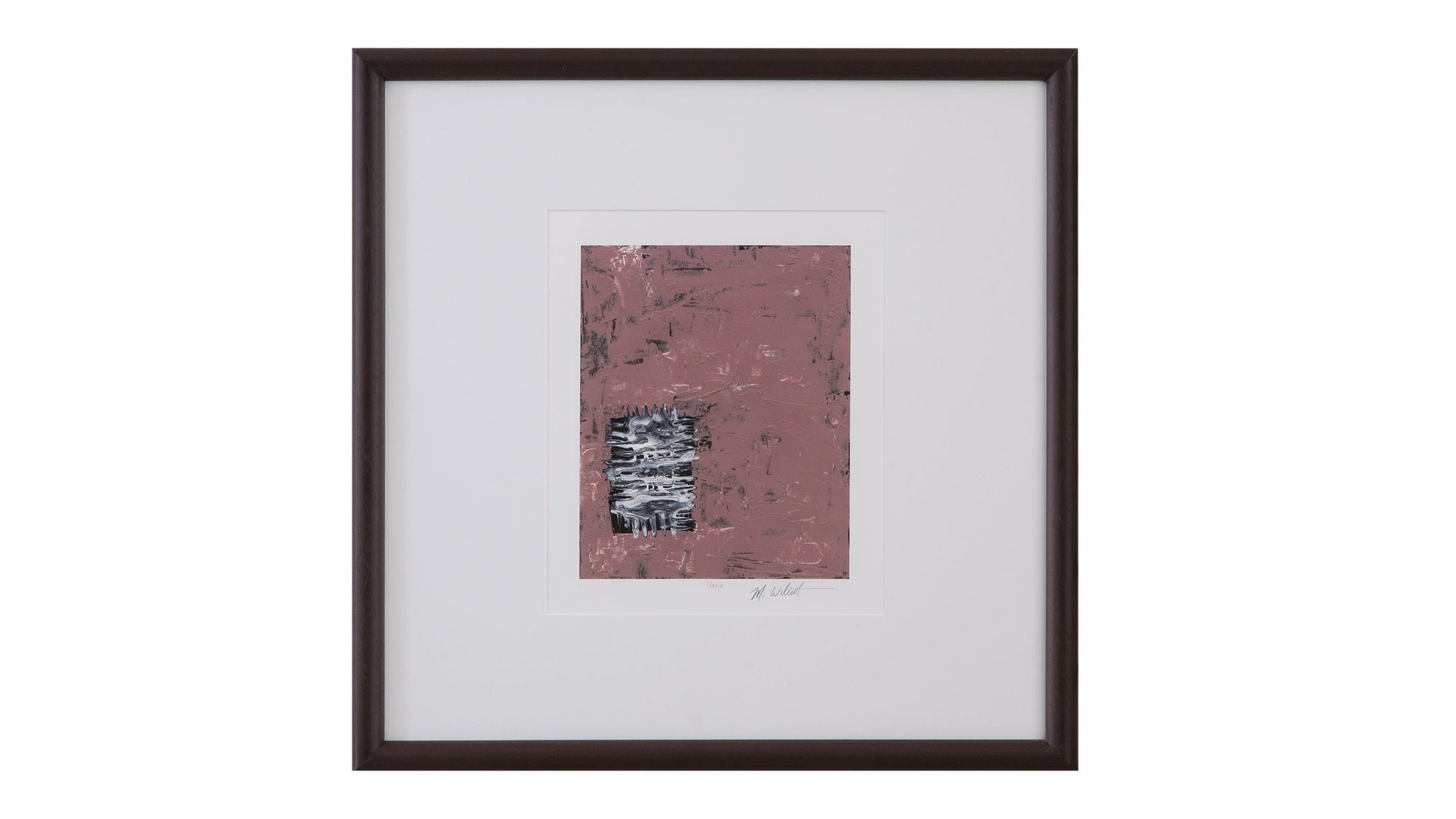 Dual Dichotomy I Framed Print - Pink / White