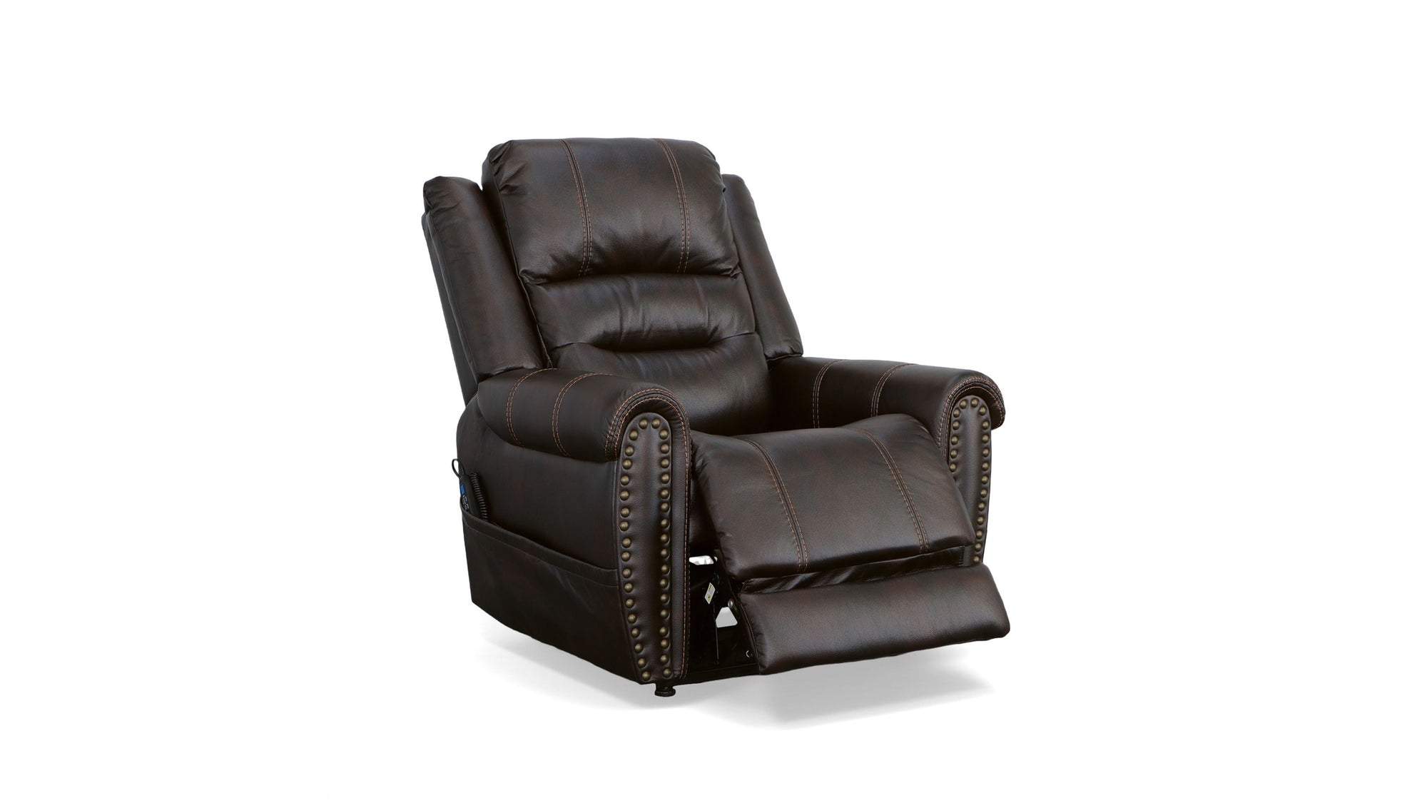 Oscar - Power Lift Recliner With Right-Hand Control & Power Headrest - Molasses