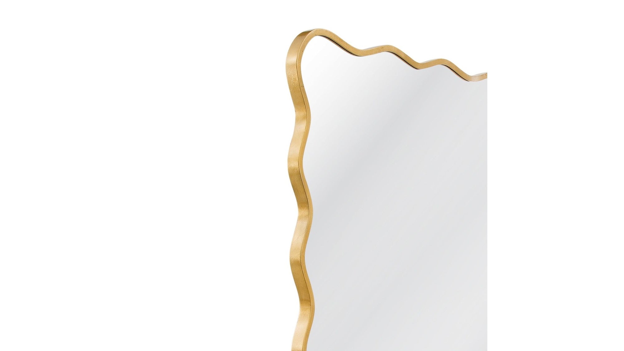 Freya - Floor Mirror - Antique Gold Leaf