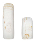Stone Flow - Outdoor Sculptures (Set of 2) - Brown / White