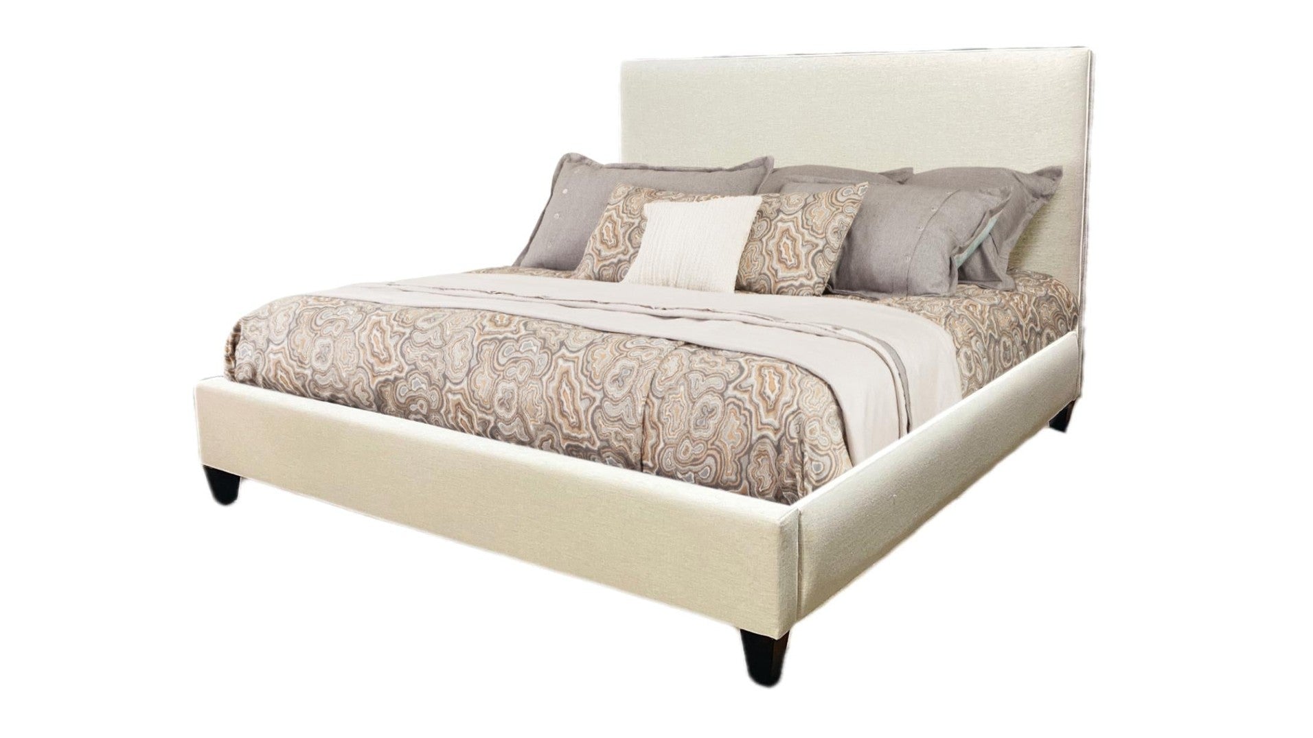 HB Designs Straight Top Upholstered Bed – Eller & Owens Furniture and ...