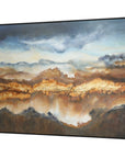 Valley Of Light - Landscape Art - Blue