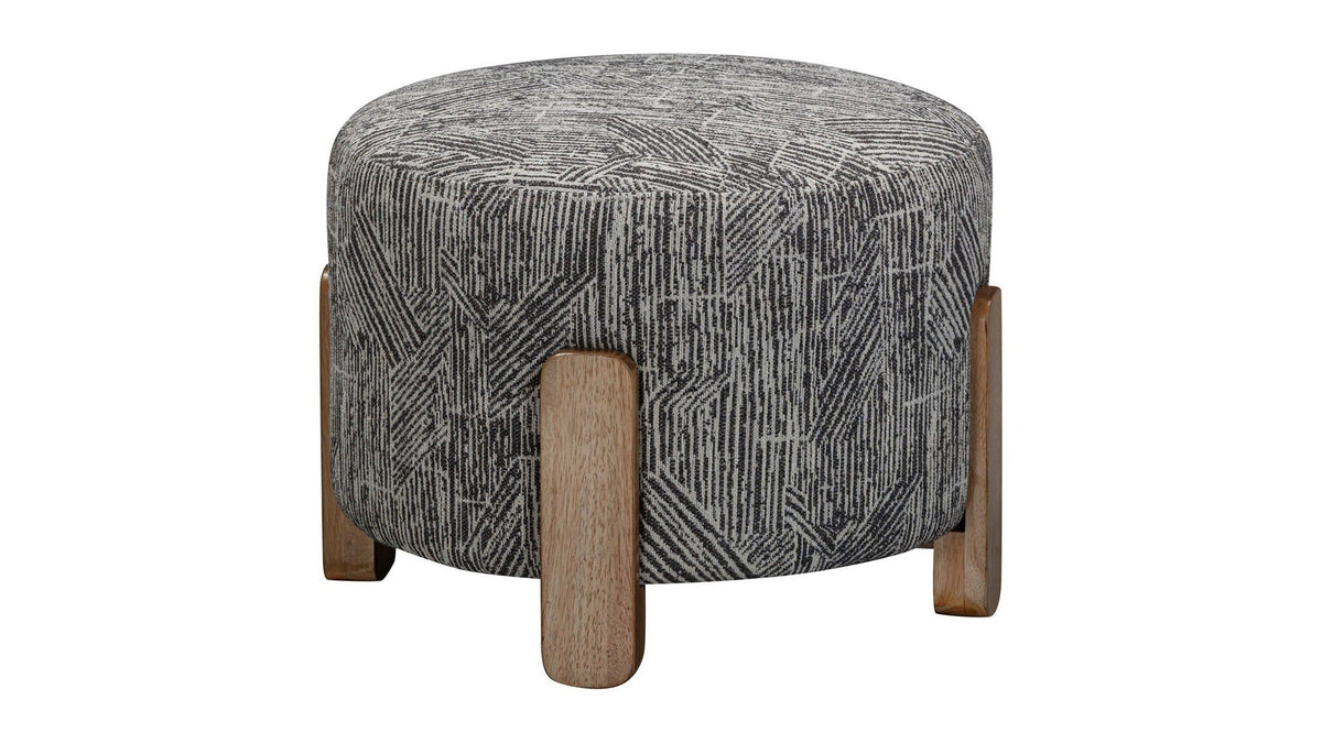 Jasper - Accent Ottoman - Exquisite Zebra