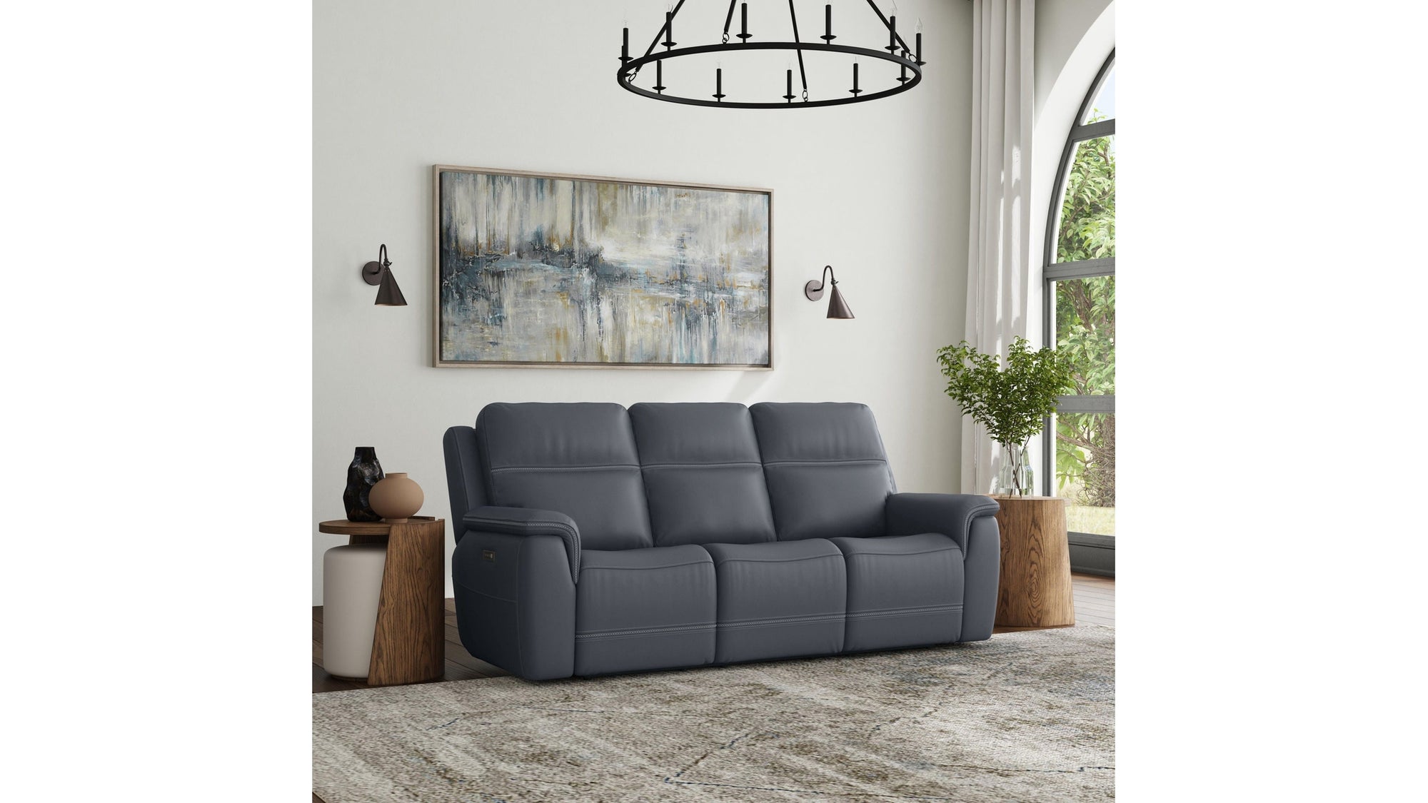 Sawyer - Power Reclining Sofa With Power Headrests & Lumbar