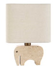 Tusk - Travertine Accent Lamp - Beige