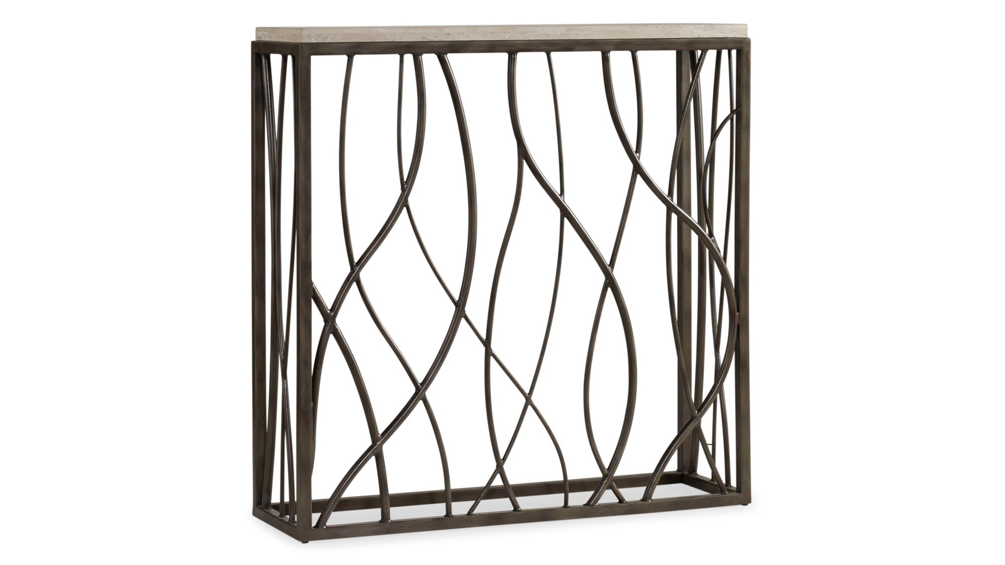 Melange - Thin Metal Console - Dark Gray