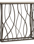 Melange - Thin Metal Console - Dark Gray