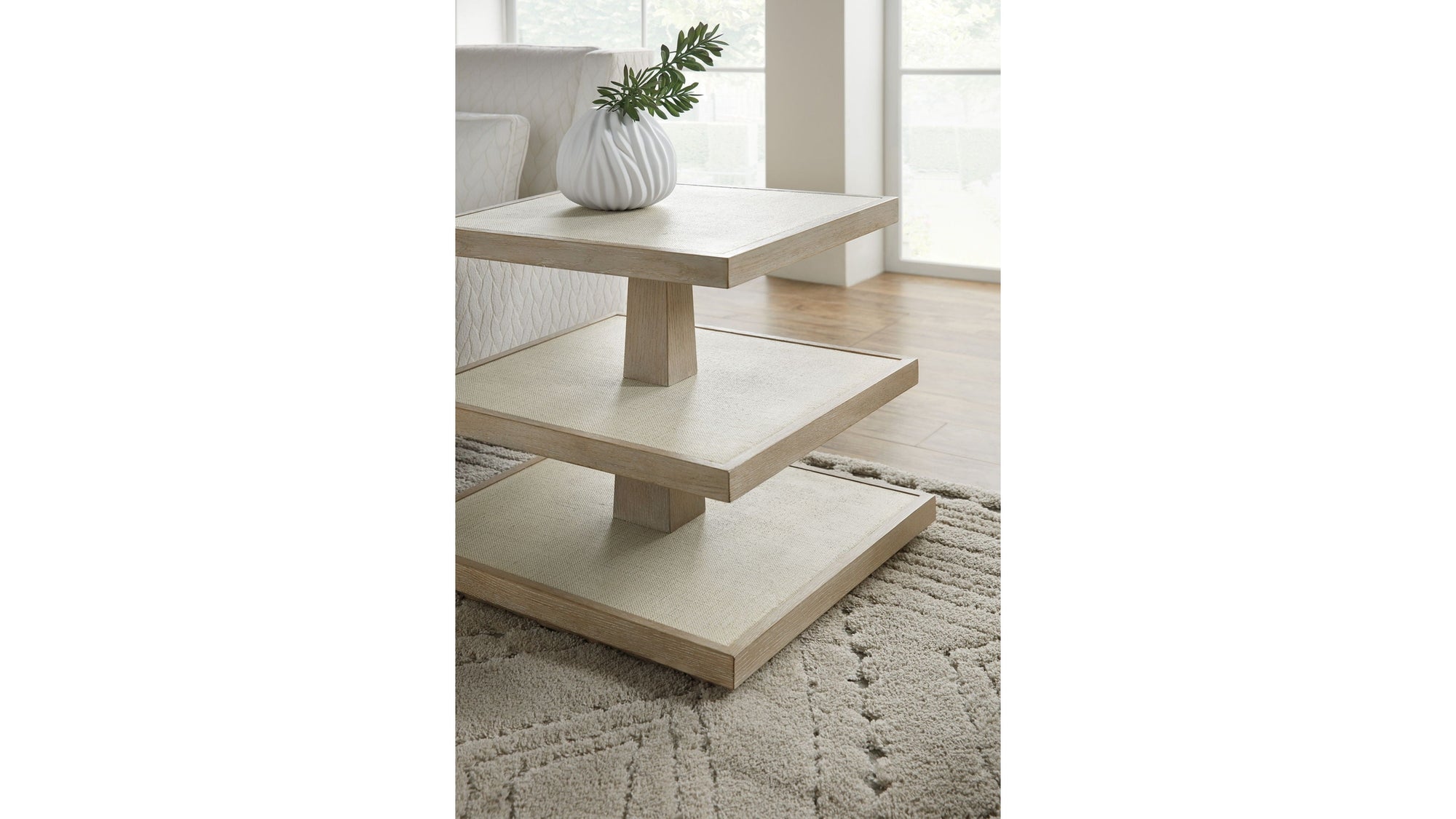 Cascade - 3-Shelve End Table - Light Brown