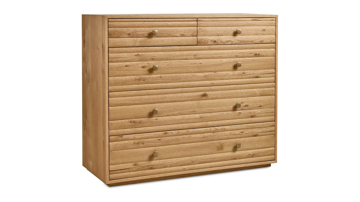 Andora Weathered Natural 5 Drawer Chest