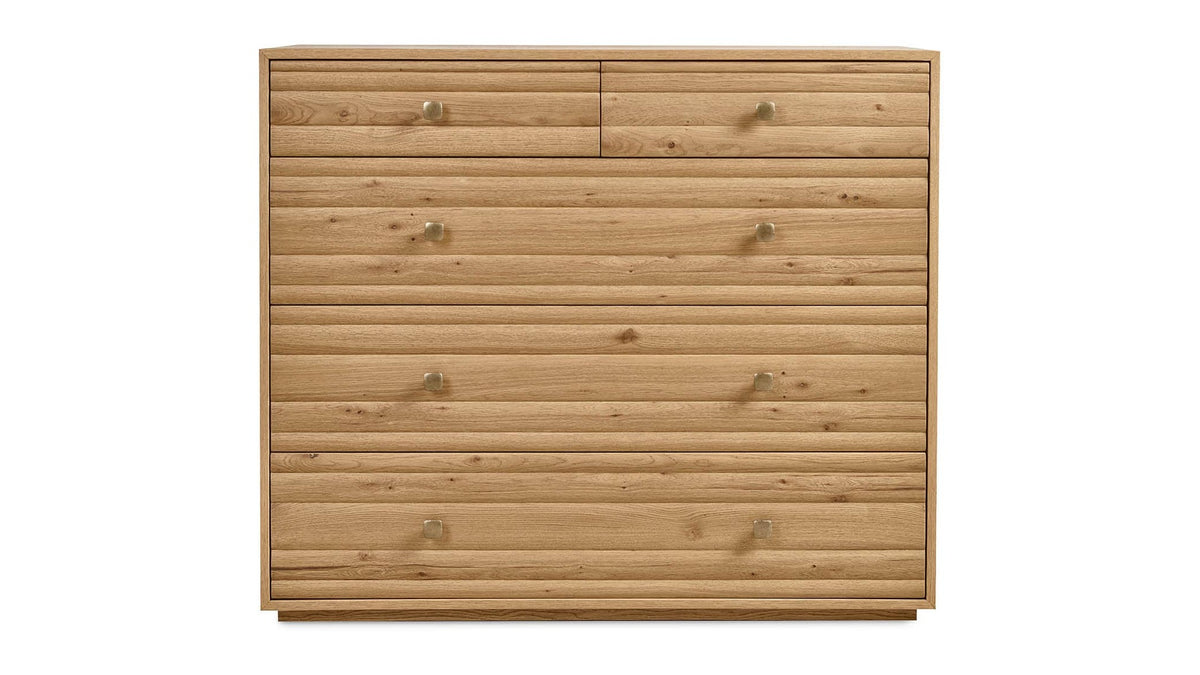 Andora Weathered Natural 5 Drawer Chest