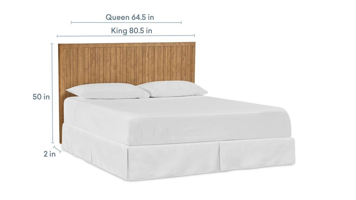 Andora Weathered Natural Panel Headboard