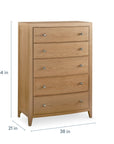 Newbury 5 Drawer Chest
