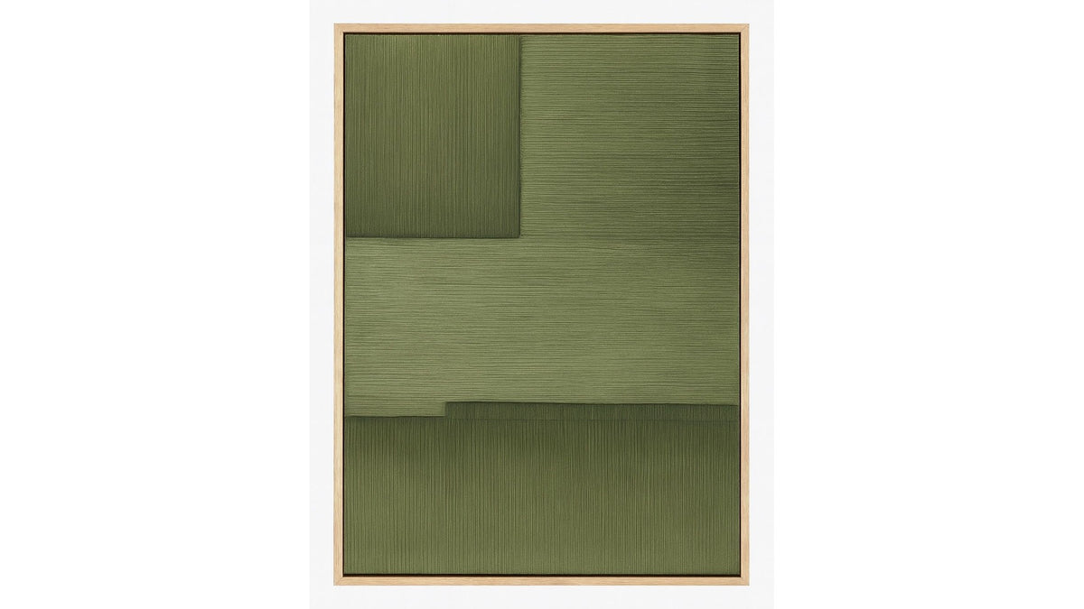 Framed Canvas Sycamore Bark - Natural