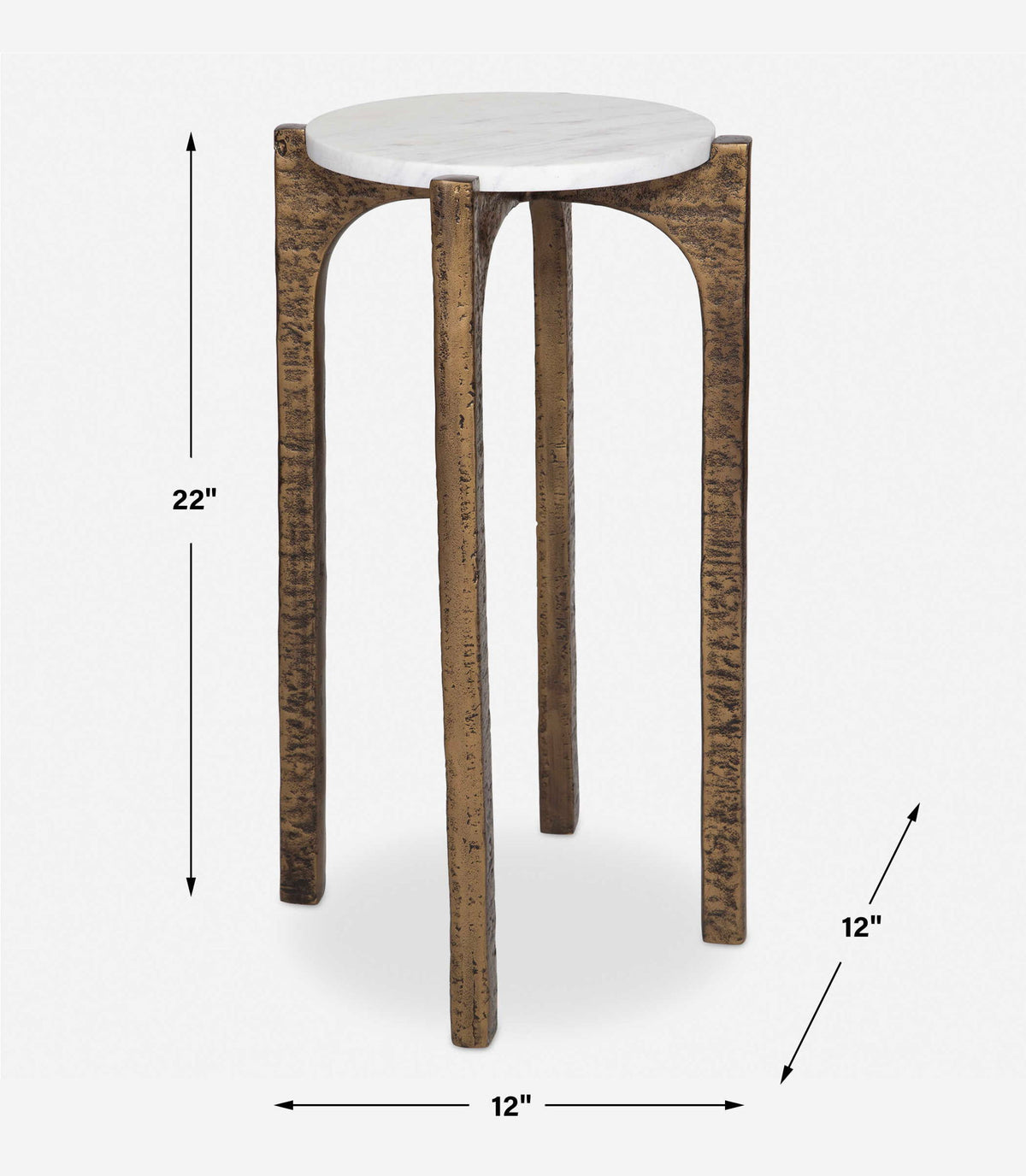 Vivi - Marble Drink Table - Bronze