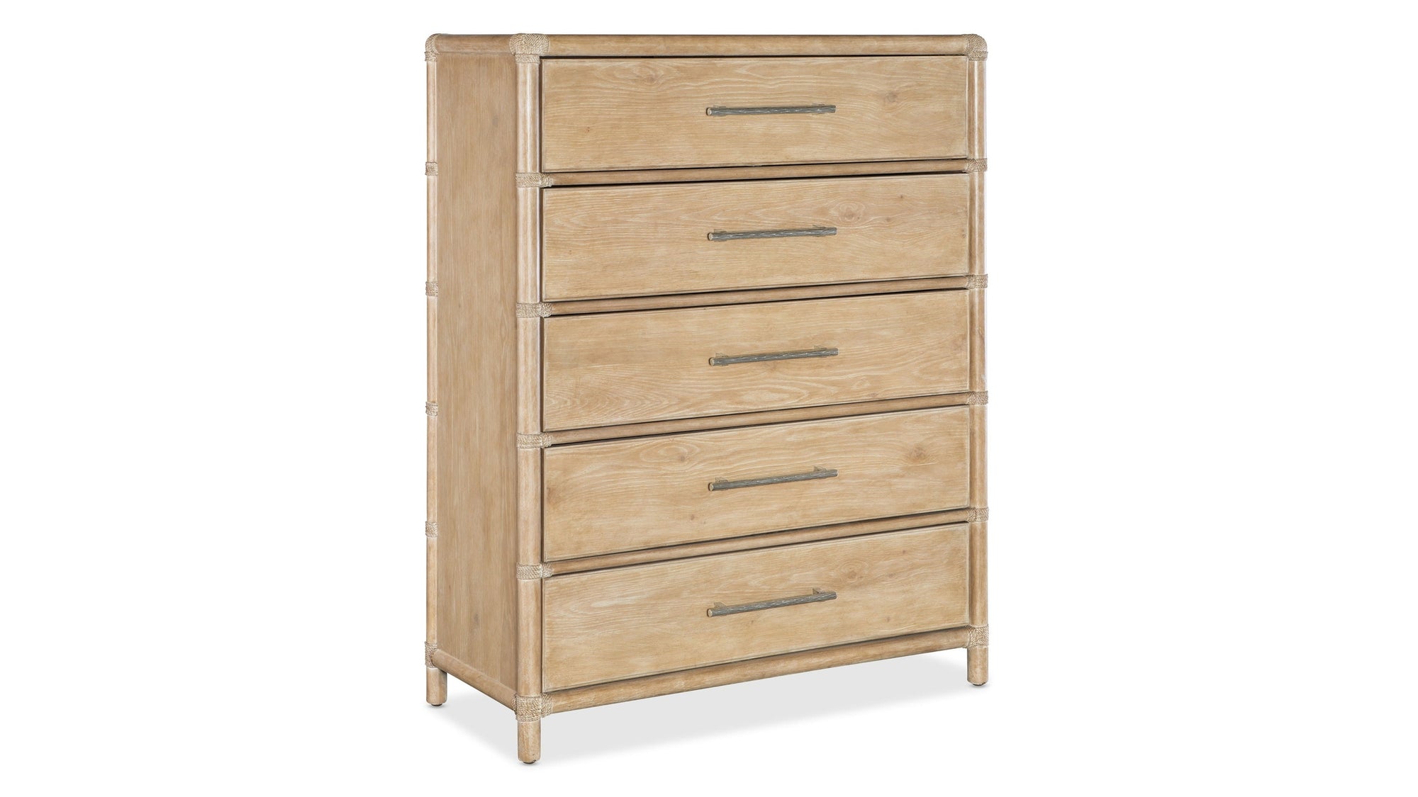Retreat - Pole Rattan Five-Drawer Chest