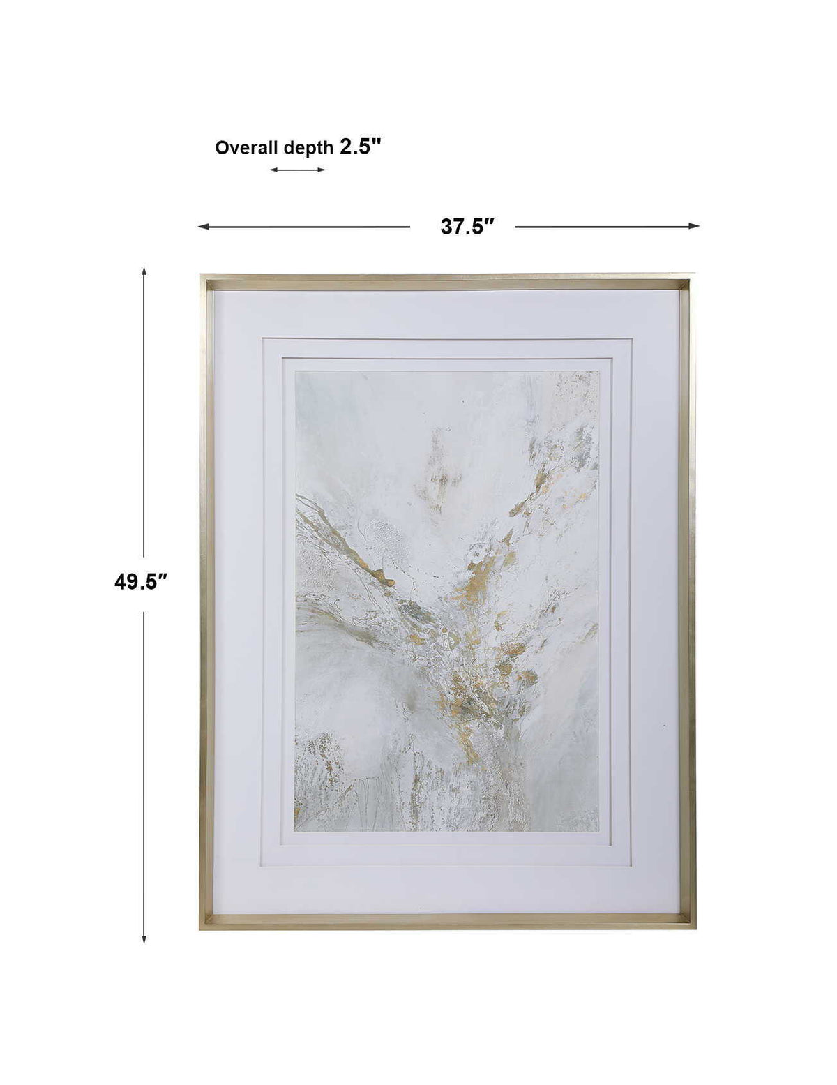 Ethos - Framed Abstract Print - Gold