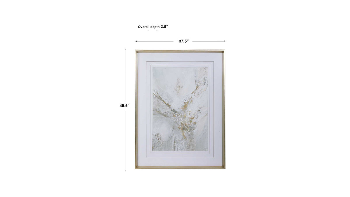 Ethos - Framed Abstract Print - Gold