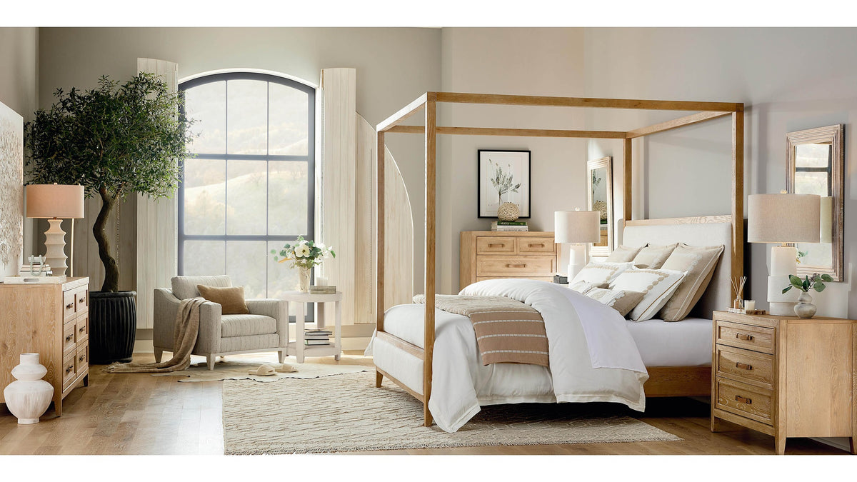 Courtland Upholstered Bed with Canopy