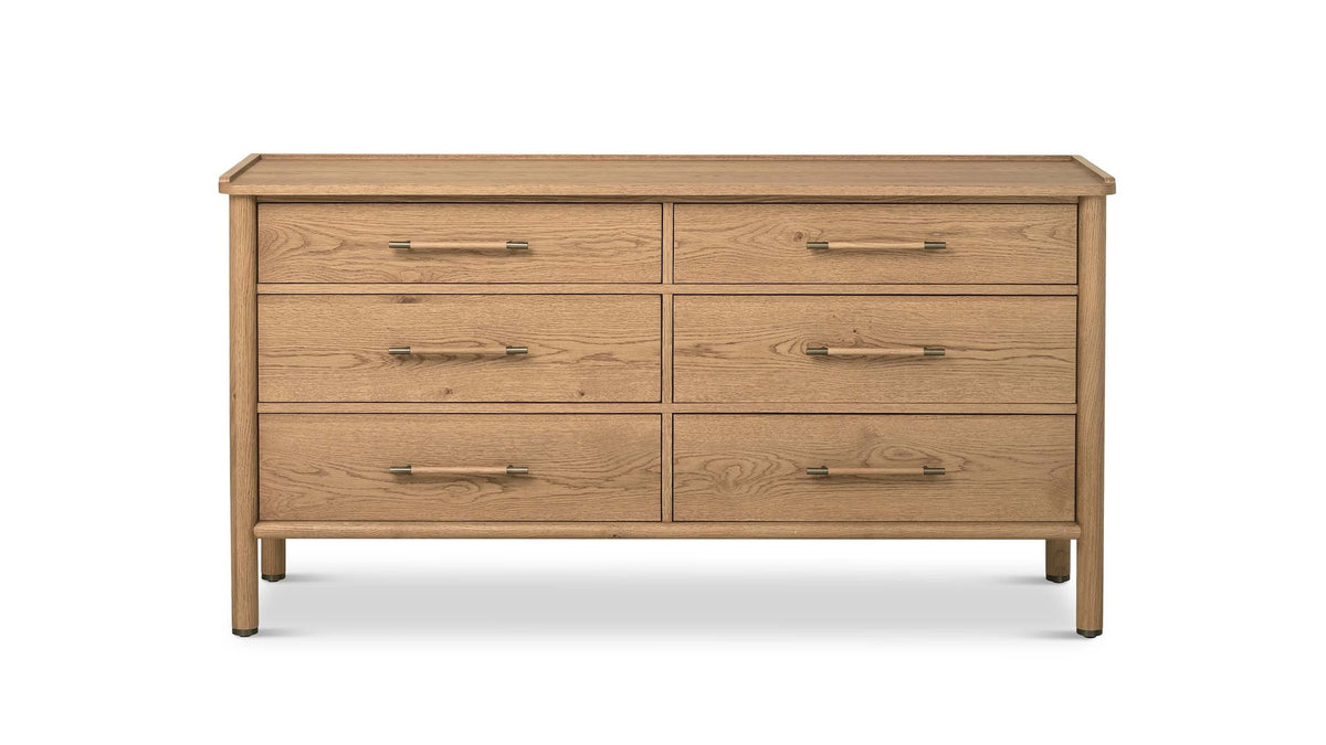European Farmhouse 6 Drawer Dresser