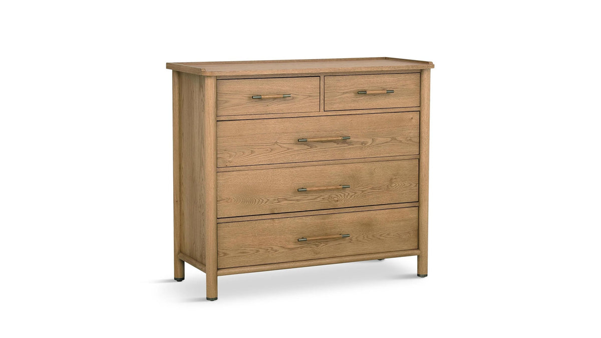 European Farmhouse Small 5 Drawer Chest
