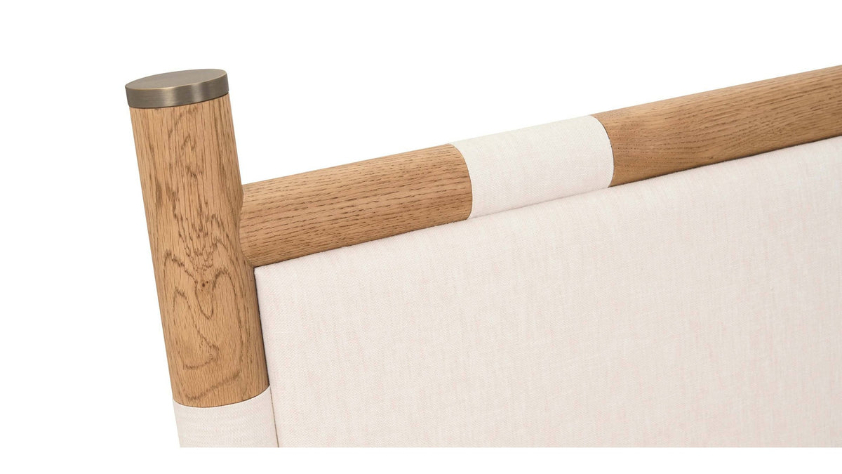 European Farmhouse Upholstered Bed