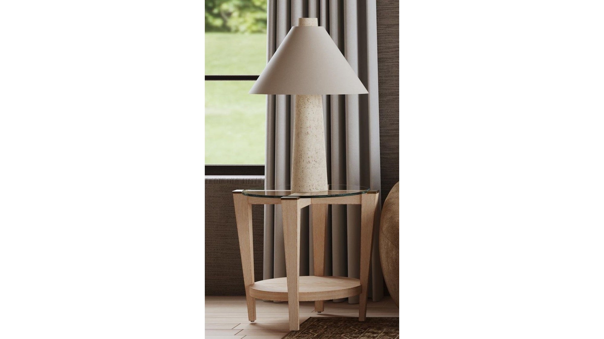 Berks - Table Lamp - Textured Cream
