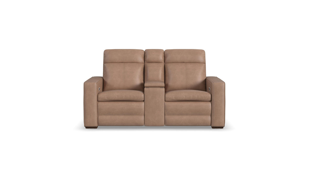 Dutch - Power Reclining Loveseat With Console, Power Headrest &amp; Lumbar