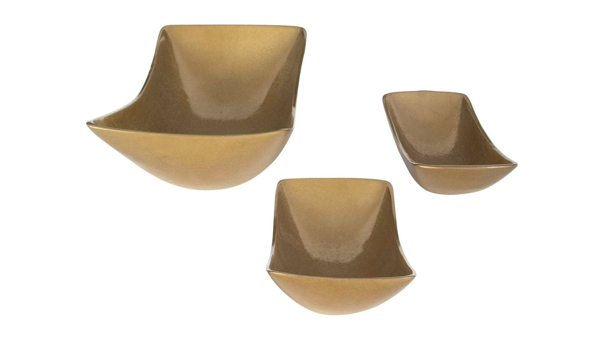 Anas - Bowls Set of 3 - Antique Brass
