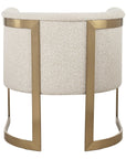 Bellina - Plush Barrel Chair - Gold