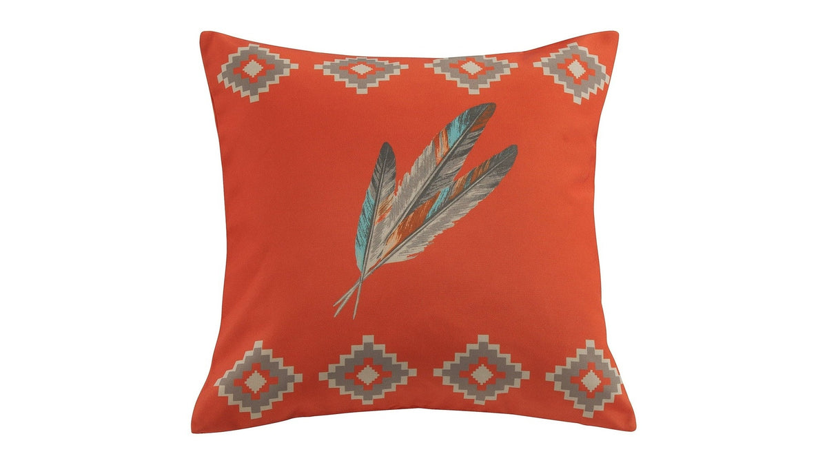 Outdoor Pillow - Feather Indoor/Outdoor Pillow 2 Per Carton - Orange